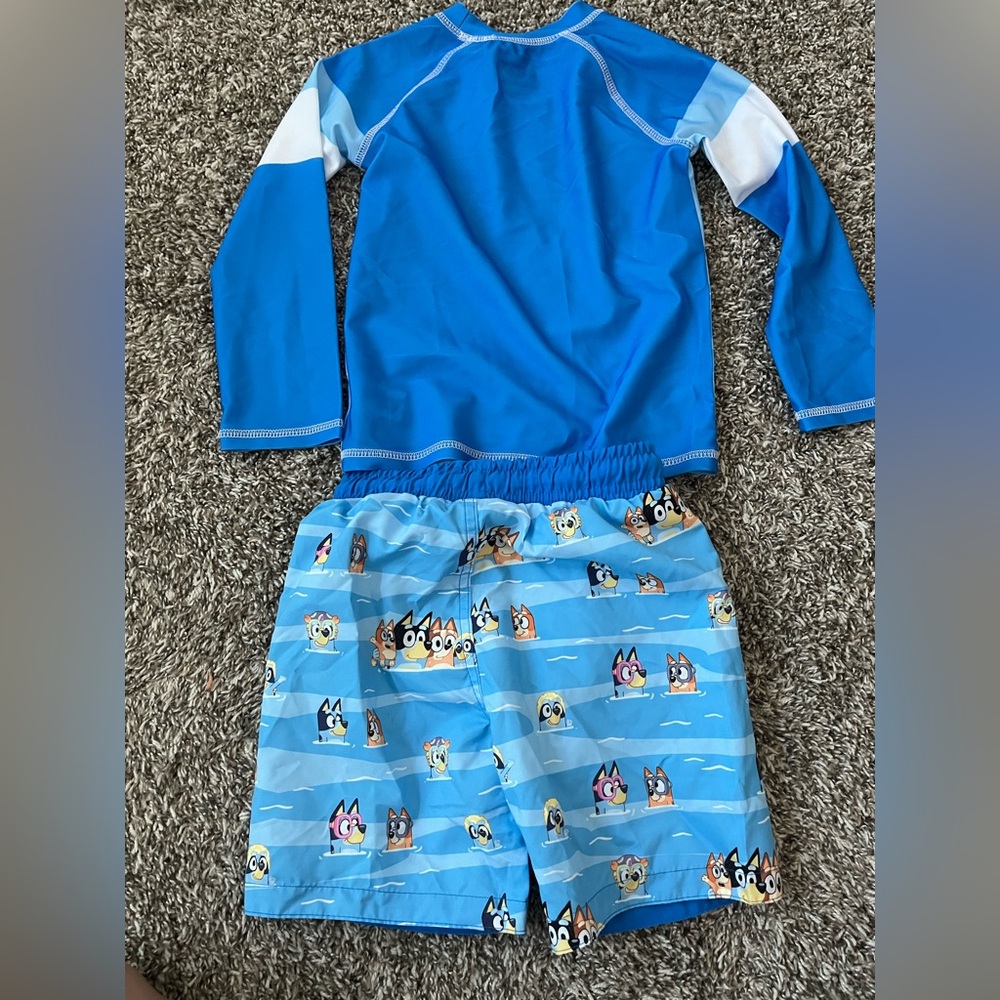 Blue Boys' Rash Guard Swim Set - Picture 2 of 4